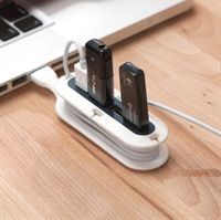 Contort USB-box fra Bluelounge - Hvid/Sort - SPAR 30%